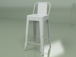Bar stool Marais Color with backrest (gray)