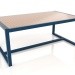 Modelo 3d Mesa de jantar com tampo de vidro 179 (azul cinza) - preview