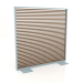 3d model Partition made of artificial wood and aluminum 150x150 (Teak, Blue gray) - preview