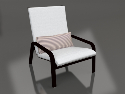 Lounge chair with a high back (Black)
