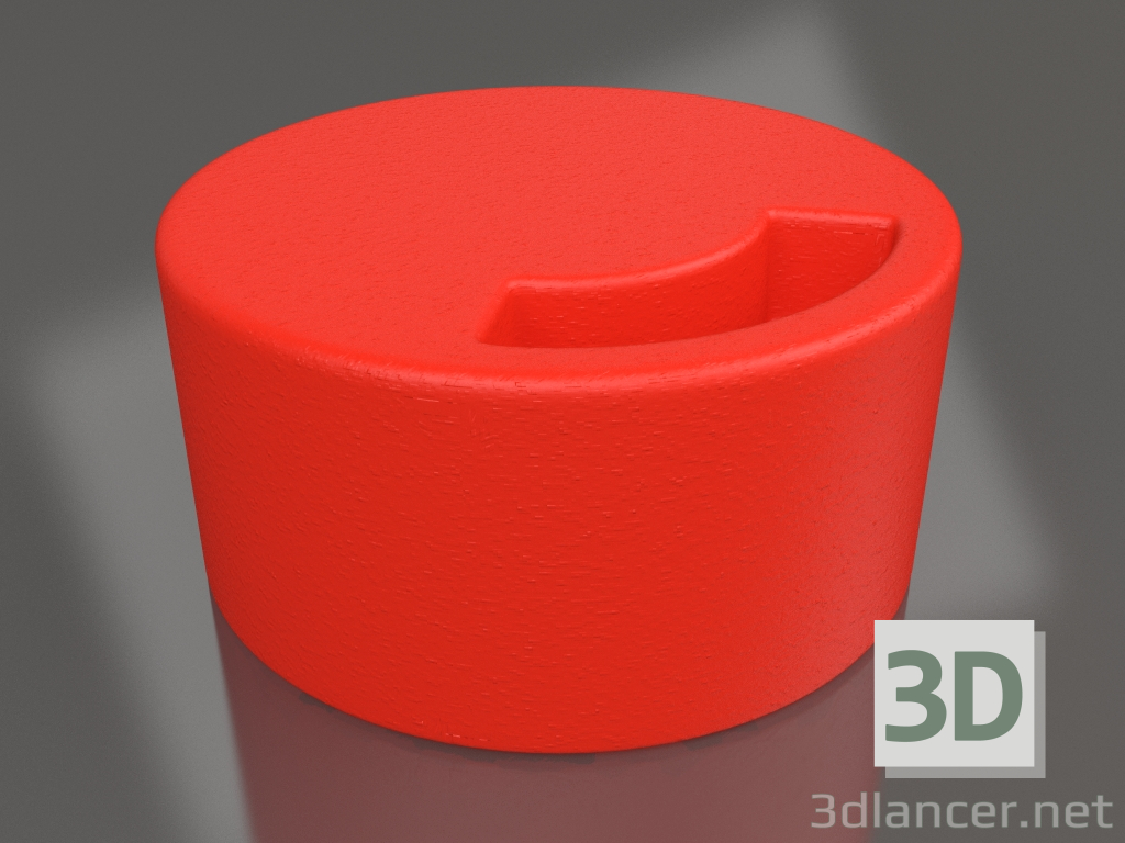 modèle 3D Table club (Rouge) - preview