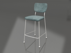 Benson semi-bar chair 64.5 cm (Grey-Blue)