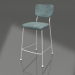 Modelo 3d Banqueta semi-bar Benson 64,5 cm (Cinza-Azul) - preview