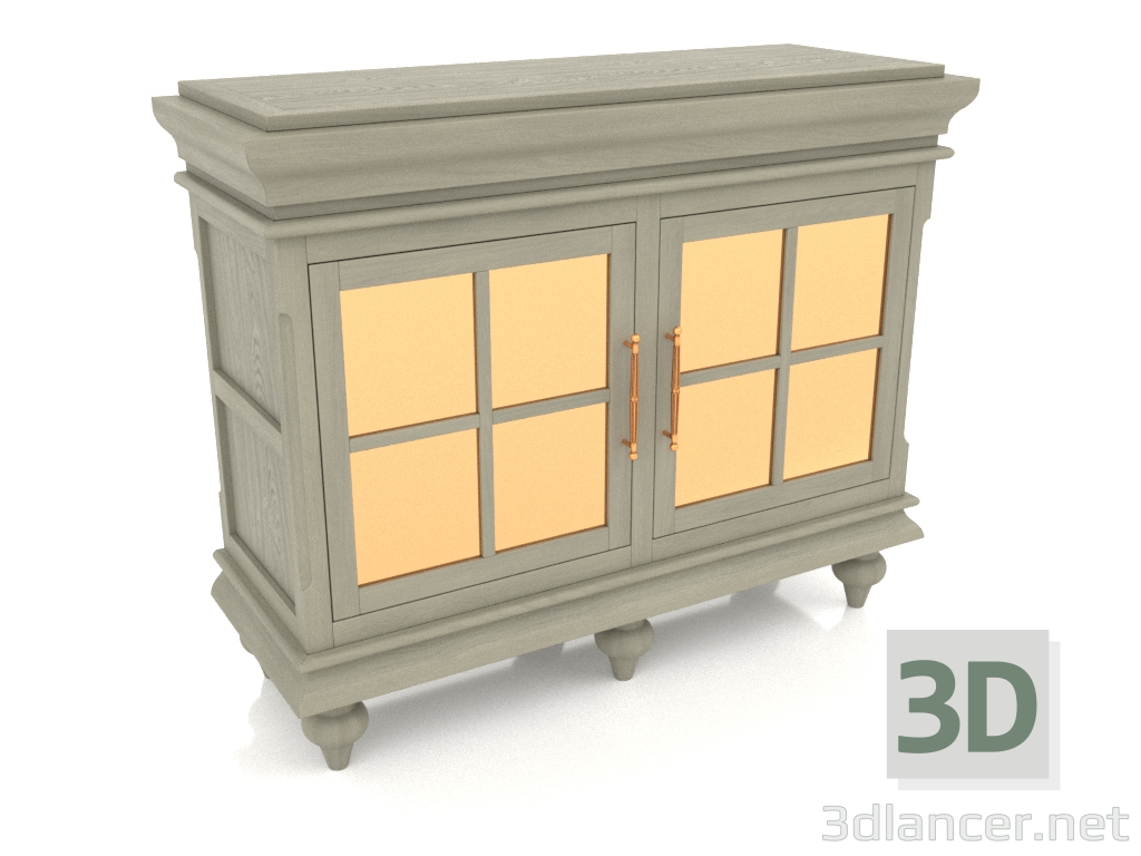 Modelo 3d Gabinete (2 seções) - preview