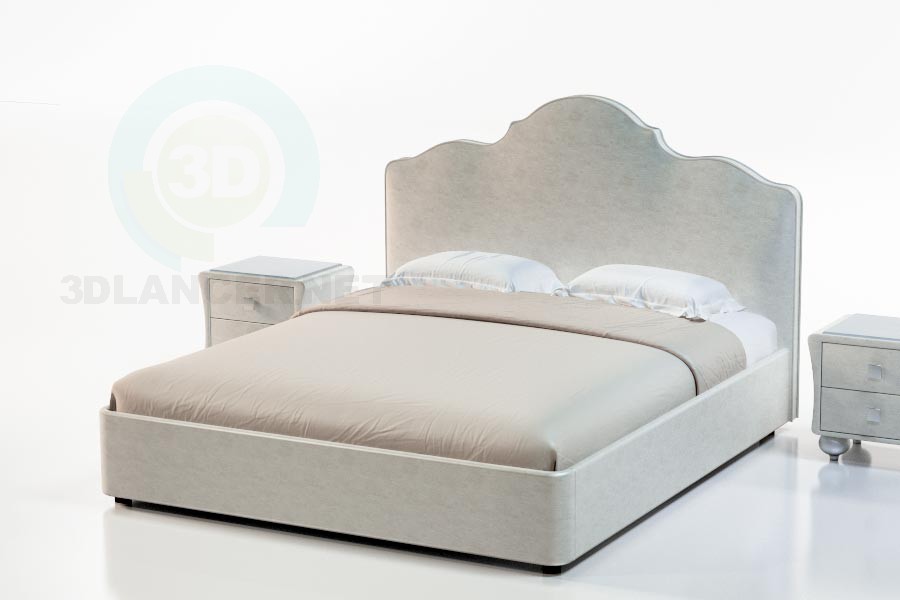 modello 3D Letto Gyula - anteprima