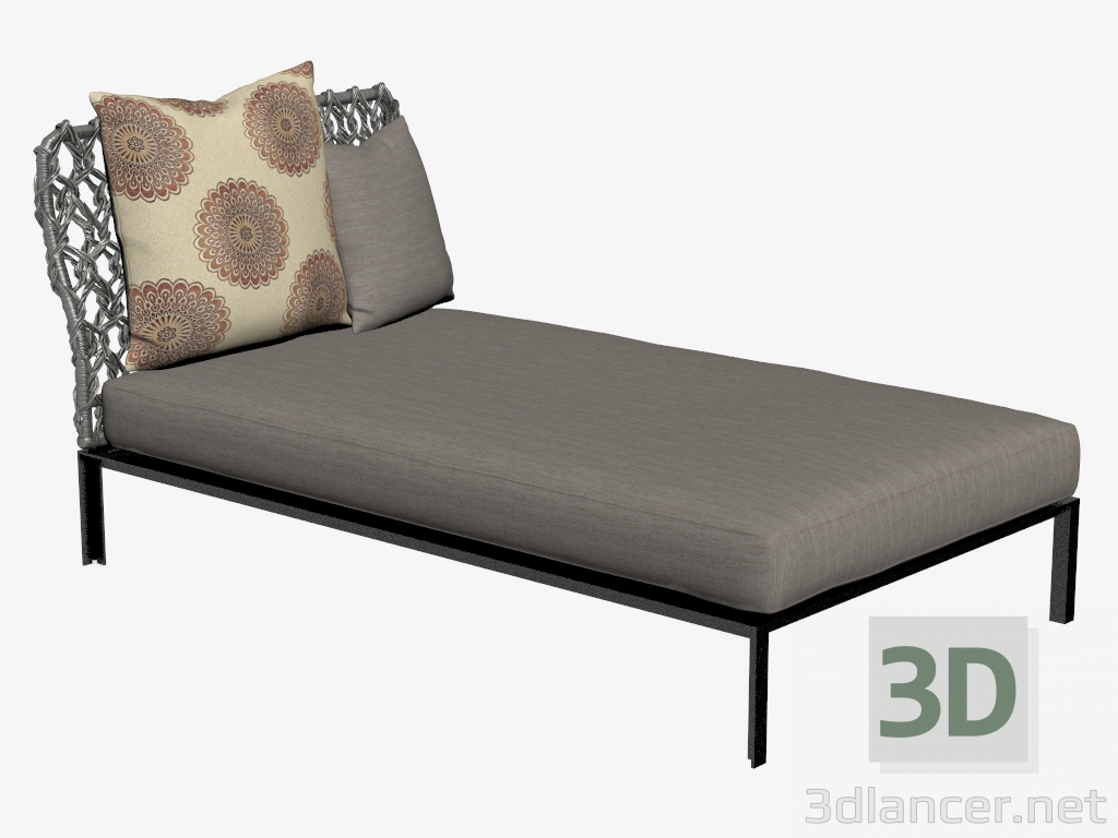 3d model Couch for a garden 2 - preview