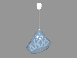 Lámpara colgante (luz azul)