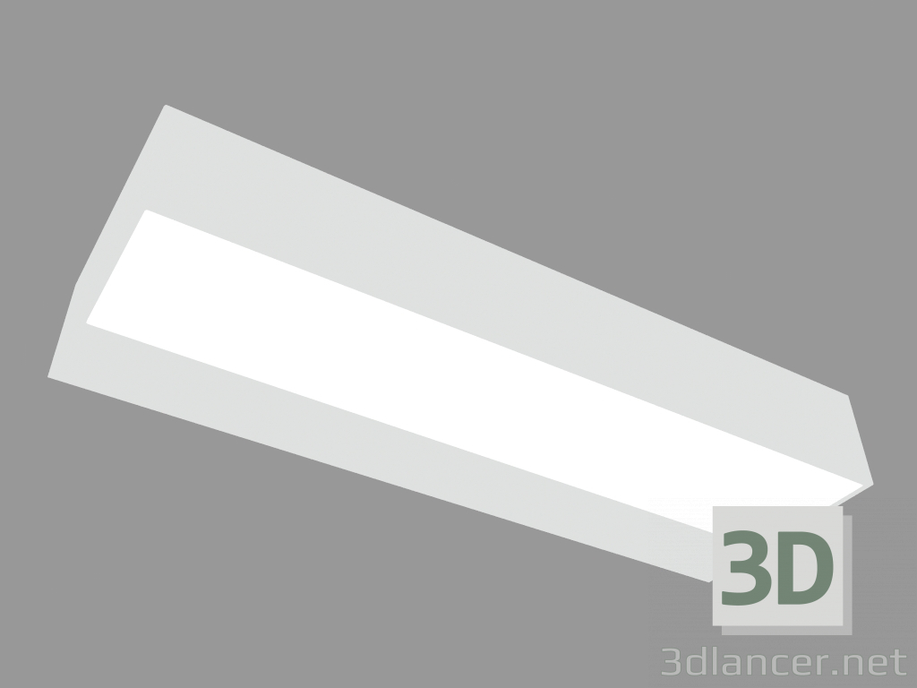 modello 3D Lampada da parete PIANO ORIZZONTALE SINGOLA EMISSIONE (S3893W) - anteprima