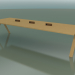 3D Modell Tisch mit Büroarbeitsplatte 5009 (H 74 - 360 x 120 cm, natürliche Eiche, Zusammensetzung 2) - Vorschau