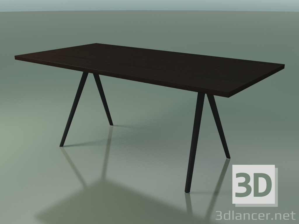 modello 3D Tavolo rettangolare 5432 (H 74 - 90x180 cm, gambe 150 °, impiallacciato L21 wengè, V44) - anteprima