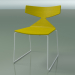 3D Modell Stapelbarer Stuhl 3702 (auf einem Schlitten, gelb, V12) - Vorschau