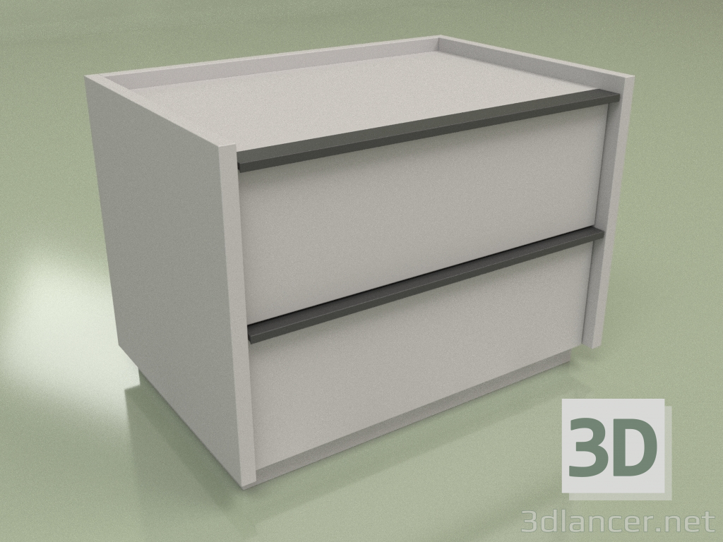 3d model Bedside table Verona NS (3) - preview
