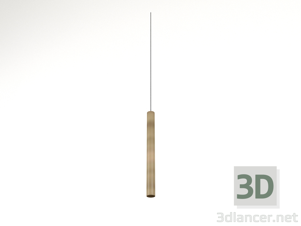 3D Modell Pendelleuchte Tippen Sie auf 1 Rohr - Vorschau