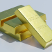 modello 3D lingotto d'oro - anteprima
