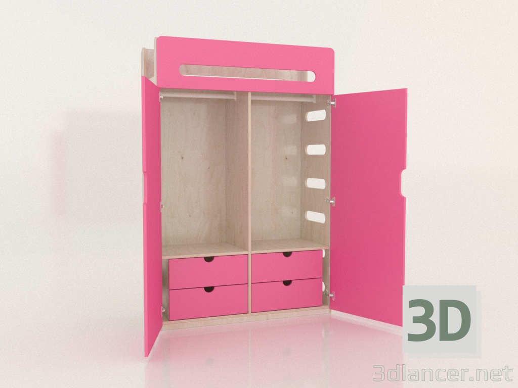 3d model Wardrobe open MOVE WE (WFMWE2) - preview