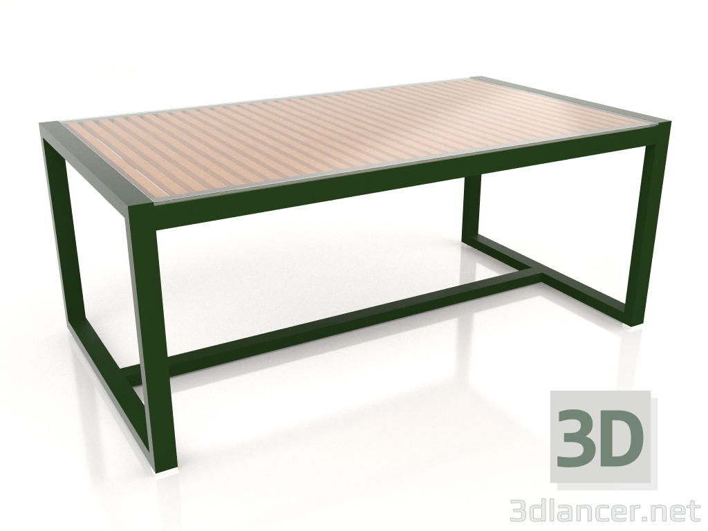 3D modeli Cam tablalı yemek masası 179 (Şişe yeşili) - önizleme