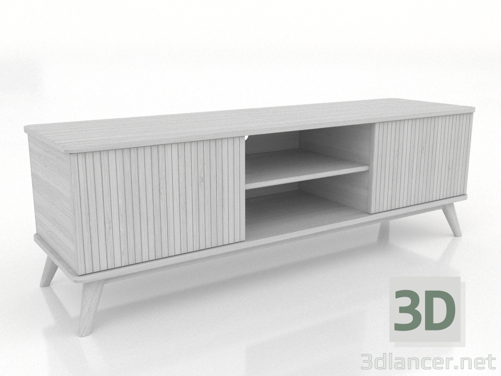 modello 3D Mobile TV OPEN 1500 mm (bianco RAL 9010) - anteprima modello 3D Mobile TV OPEN 1500 mm (bianco RAL 9010) - anteprima
