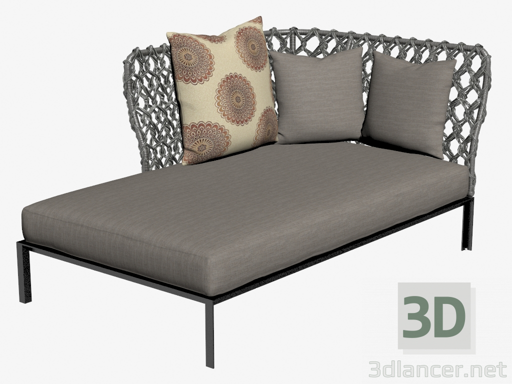 3d model Couch for the garden 3 - preview