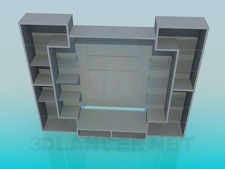 3D modeli Mobilya Oturma odasında - önizleme