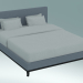 3d model Double bed Raleigh Plain - preview