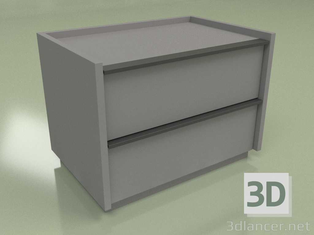 3d model Bedside table Verona NS (4) - preview