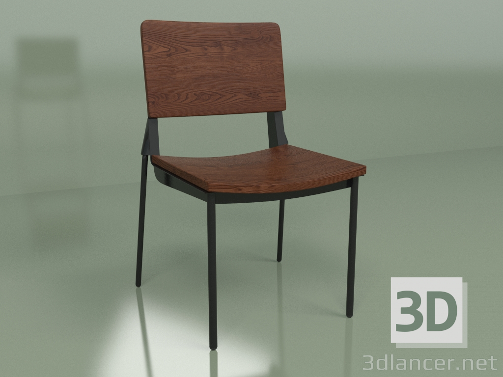 modèle 3D Chaise Joni (osier massif) - preview