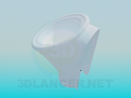3d модель Пісуар – превью 3d модель Пісуар – превью
