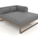 3d model XL modular sofa, section 2 right (Bronze) - preview