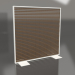 3d model Partition made of artificial wood and aluminum 150x150 (Teak, Agate gray) - preview
