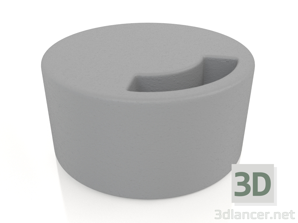 3D modeli Kulüp masası (Antrasit) - önizleme