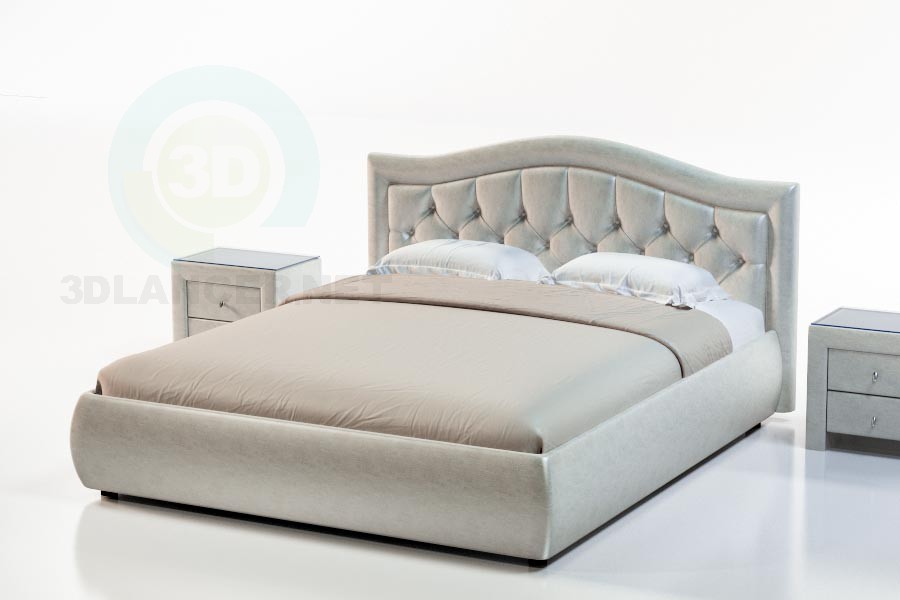 Modelo 3d Suite com cama Fiji - preview