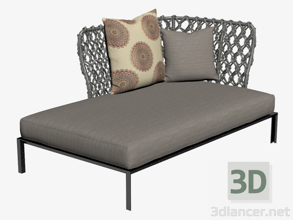 3D Modell Couch für einen Garten 4 - Vorschau