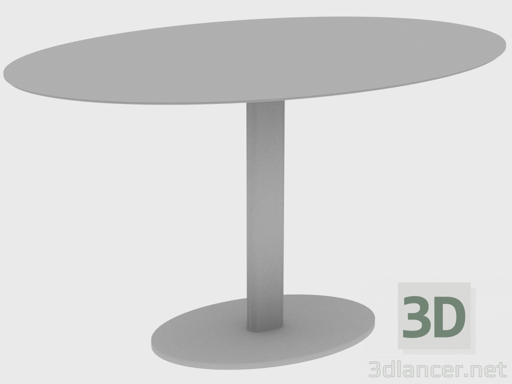 modello 3D Tavolino da caffè YAKI SMALL TABLE OVAL (80X50XH45) - anteprima
