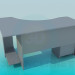 3D Modell Die Tisch für den computer - Vorschau
