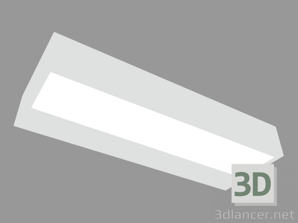 modello 3D Lampada da parete PIANO ORIZZONTALE DOPPIA EMISSIONE (S3894W) - anteprima