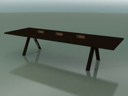 Tisch mit Büroarbeitsplatte 5009 (H 74 - 360 x 120 cm, Wenge, Komposition 1)