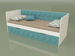 Sofá cama para adolescentes com 1 gaveta (Mussone)