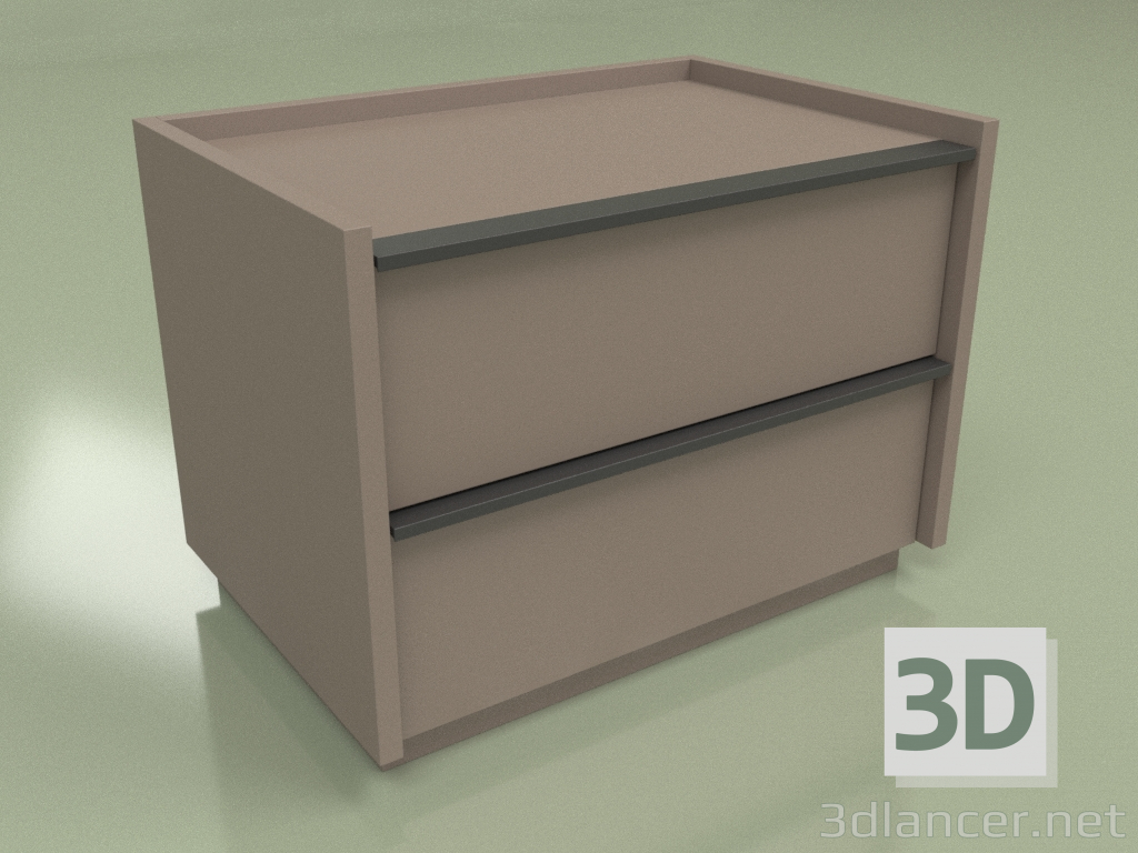 3d model Bedside table Verona NS (5) - preview