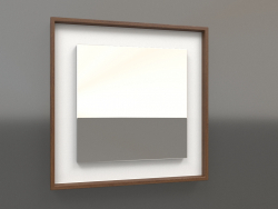 Specchio ZL 18 (400x400, bianco, legno marrone chiaro)