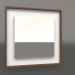 modello 3D Specchio ZL 18 (400x400, bianco, legno marrone chiaro) - anteprima