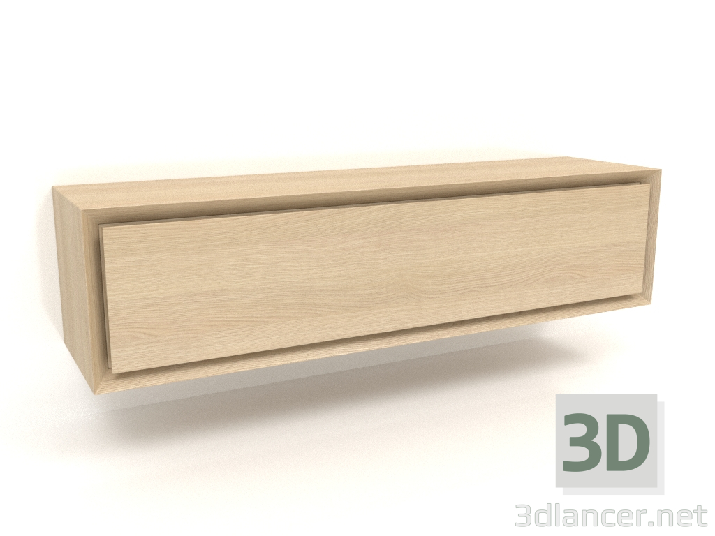 3d model Mueble TM 011 (800x200x200, blanco madera) - vista previa
