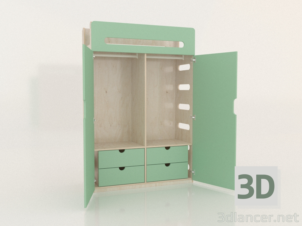 3D Modell Kleiderschrank offen MOVE WE (WMMWE2) - Vorschau