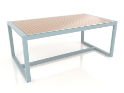 Dining table with glass top 179 (Blue gray)