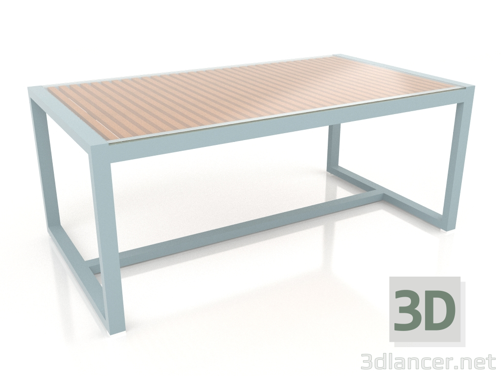 3D modeli Cam tablalı yemek masası 179 (Mavi Gri) - önizleme