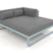 3d model XL modular sofa, section 2 right (Blue gray) - preview