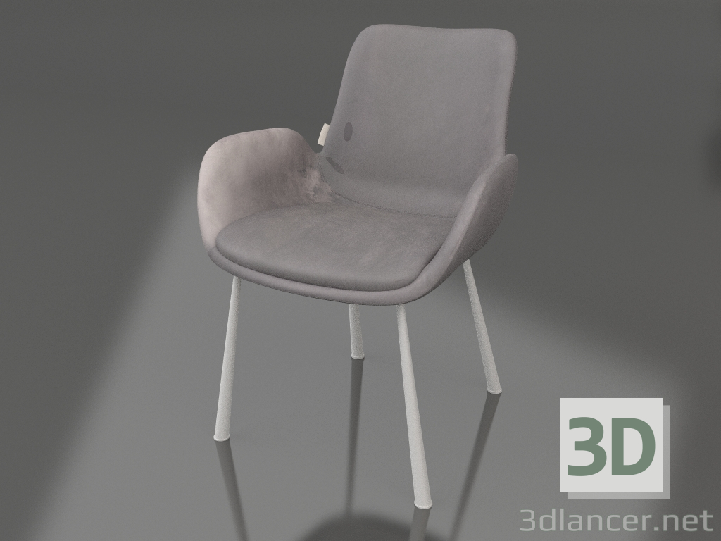 3D modeli Brit koltuk (Koyu Gri) - önizleme