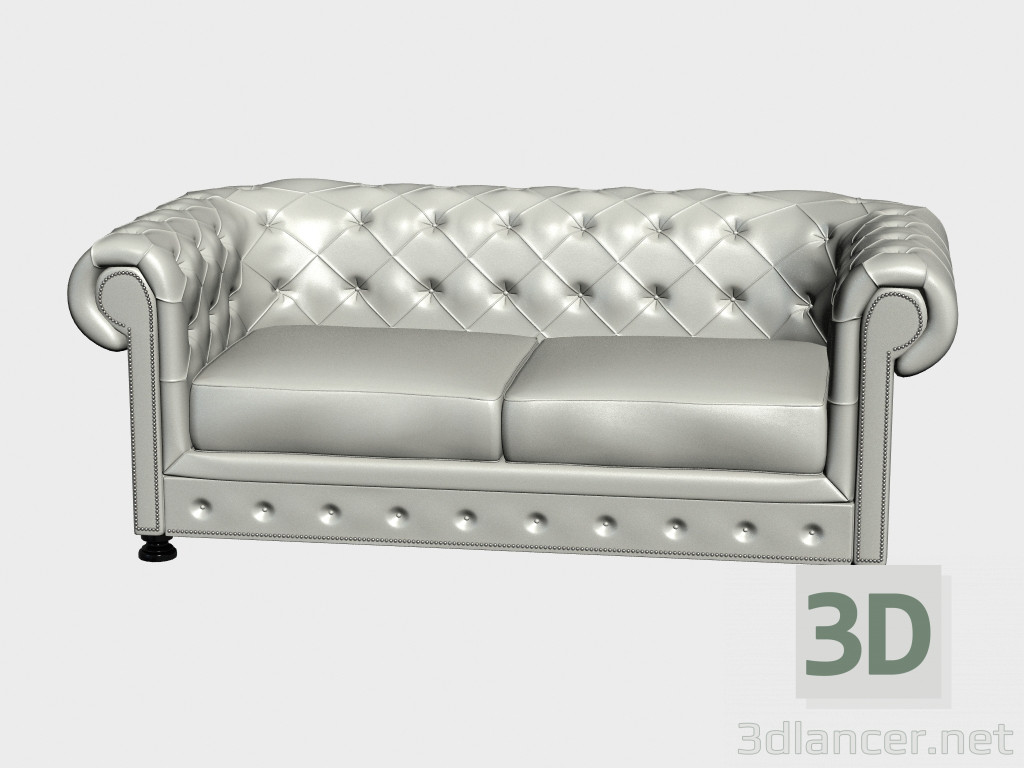 3D modeli Çift kişilik kanepe George IV - önizleme