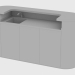 modèle 3D Comptoir de bar ALEXANDER BAR DIAMOND (200x60xH108) - preview