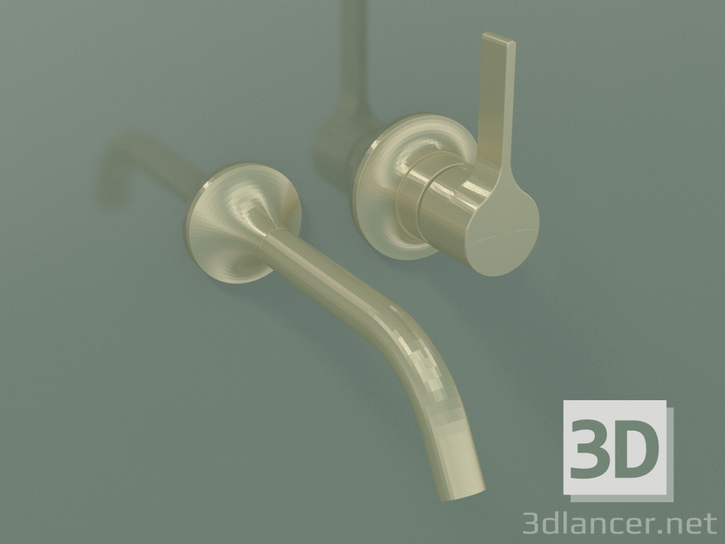 3d model Wall-mounted single lever mixer for washbasin (36 812 809-280010) - preview