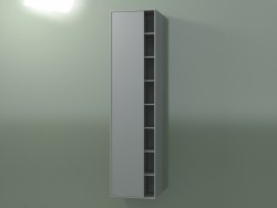 Настінна шафа з 1 лівій дверцятами (8CUCFDS01, Silver Gray C35, L 48, P 36, H 192 cm)